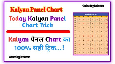 kalyan panna panel chart|More.